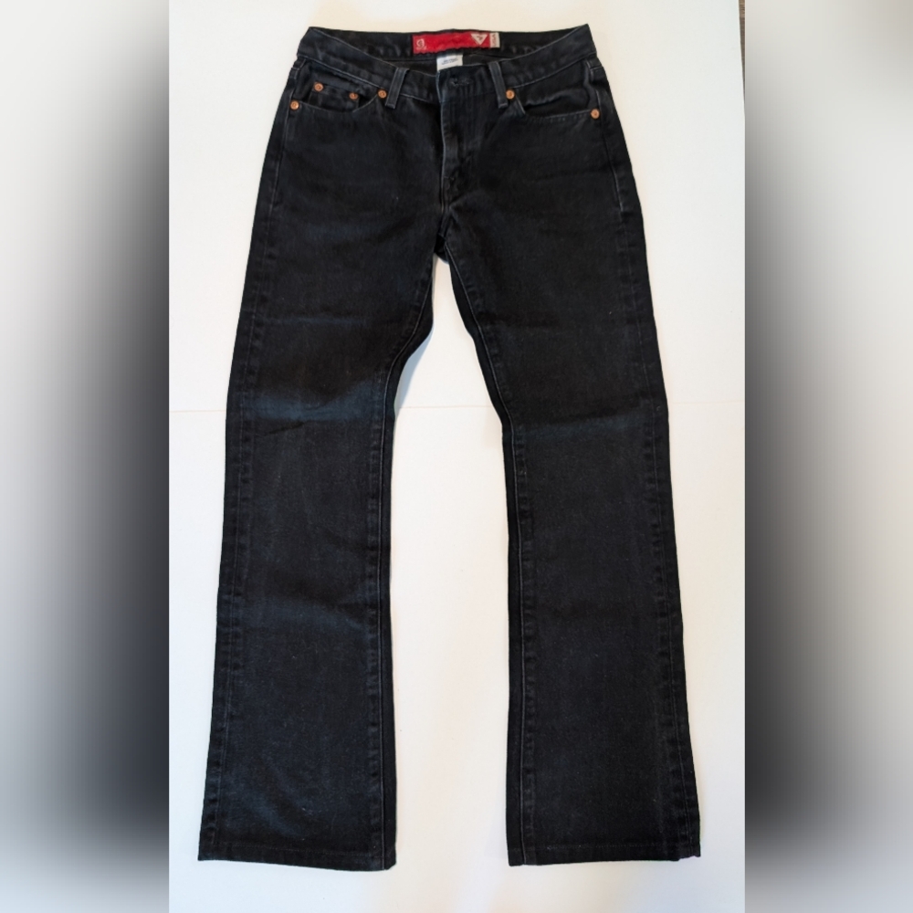 Women's Bootleg Guess Jeans Size 4 Classic Black